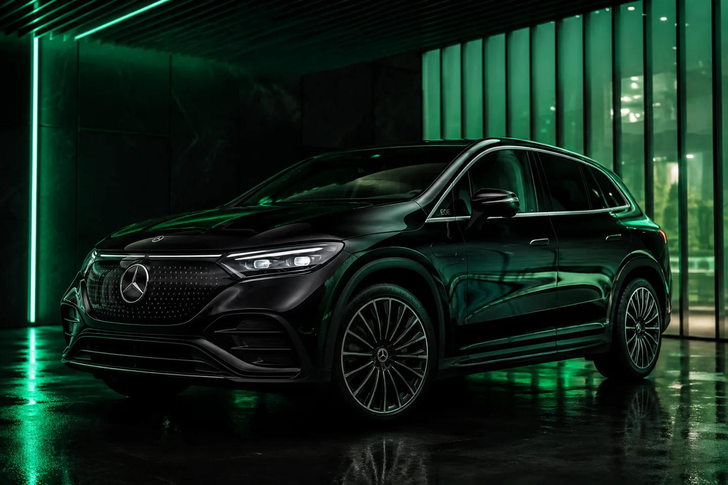 Mercedes-Benz EQE SUV — electric chauffeur SUV of the SIMPLE fleet in Budapest